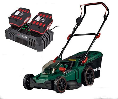 Parkside Cortacésped inalámbrico »PRMA 40-Li, motor Brushless con 2 baterías de 4 Ah y cargador doble