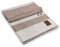 KNIT FACTORY - Roxx Plaid - Kuscheldecke für die Sofa - Wolldecke - Decke aus 30% Wolle und 70% Polyacryl - Beige/Marron - 130x160 cm