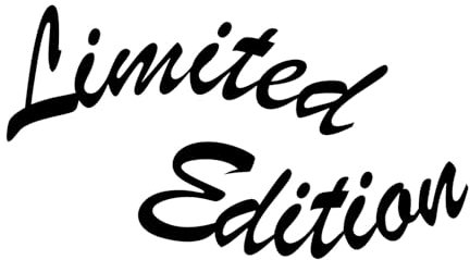 Limited Edition Schrift Spruch Aufkleber -6 Größen- tuning Sticker Kleber lustig in 6 Größen und 21 Farben