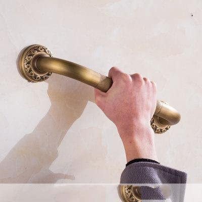 Yojack Treppengeländer Geländer 30/35/50/52 cm Hohe Qualität Messing Badezimmer Badewanne WC Griff Bar Dusche Sicherheit Unterstützung Griff Handtuchständer Treppe Haltegriff (Color : 30CM)