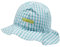 loud + proud Unisex Kinder Hoed Vichy-ruit, GOTS gecertificeerd Hut, Lagoon, 42-44 EU