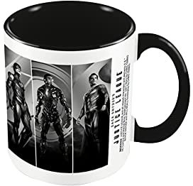 Justice League Contrast Tasse, Schwarz/Weiß, Einheitsgröße