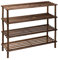 iTrend 4 Tier Wooden Shoe Rack - Large Storage Capacity Wooden Shoe Rack and Organiser - Multipurpose Rack - Classic Design - Ideal for Living Room, Bathroom, Hallway - Dark Oak