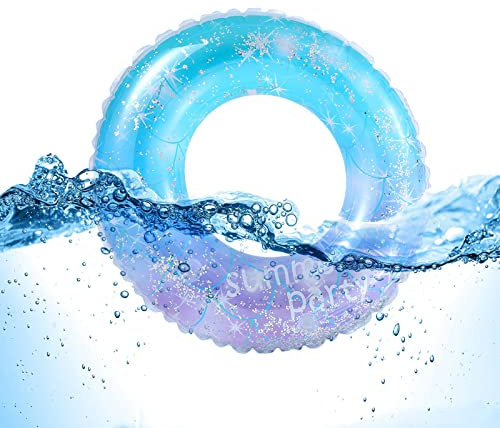 Viilich Aufblasbare Schwimmreifen,Sternenklarer Himmel Schwimmenring,Dauerhafter Aufblasbarer Pool Schwimmen,Schwimmring für Pool Badspielzeug Party Sommerpool Party 60#
