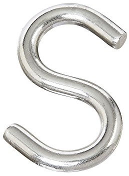 HEAVYTOOL S-Haken 3mm x 24mm symmetrisch Edelstahl V4A AISI 316 Inox (10 Stück) S-förmiger Haken S-Profil-Haken S-Bügel S Haken
