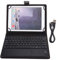 Tastiera per Tablet da 10, Bluetooth Touch 100 Ore con Custodia Protettiva Portatile per Tablet PC da 9 7-10 Pollici Mini Case Touchpad Wireless Batteria da 200 mAh QWERTY e Smartphone