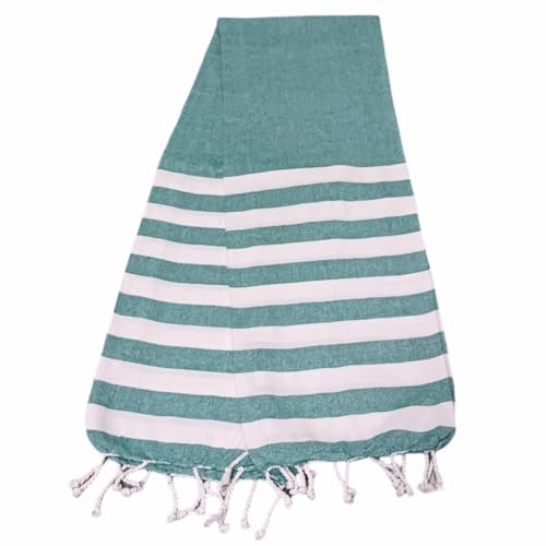Atout Ciel - Toalla de Playa (90 x 180 cm, Raya), Color Verde