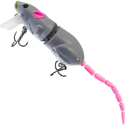 Articulated Mouse Lure 8 cm 15 g - Rat Pike Fishing, Catfish, Black Bass, Predators, Freshwater