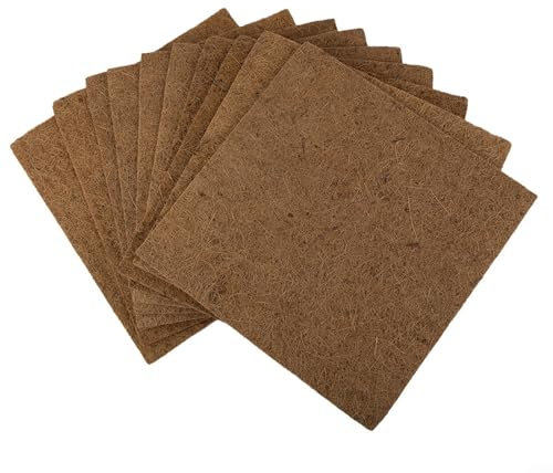 Zoegneer Hühnerstallmatte/10 Stück Hühnerstall-Matte, Eiermatte, Anti-Ei-Bruch, waschbare Hühner-Nest-Matte, 33 x 33 cm (10 Stück)