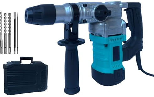 Topolenashop Trapano Scalpellatore Martello Demolitore Perforatore Rotativo 1500W PHD0001 220-240V 3 Funzioni