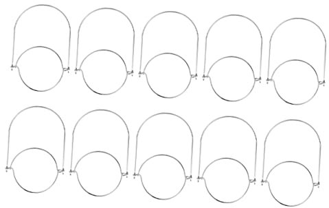 Generisch Vielseitige Glashaken 10er-packung Griffe Für Einmachgläser Aus Edelstahl Einfach Zu Installierende Aufhängehaken Kein Werkzeug Erforderlich Für Hay Memory Jars