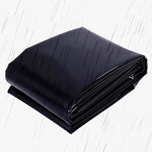 Ywanwj 6x10.5m Teichfolie HDPE Teichfolien 10x12m 15x15m 1x2m 3x4m 5x6m 7x8m Wassergarten Fisch Teichmembran UV-Beständigkeit Teichplane Stärke 0.12mm Fisch Und Pflanzenfreundlich