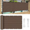 Brise Vue, Clôture Jardin 900 x 90 cm HDPE 220 G/M², Résistant Aux UV, Pare-Exterieur Cache Occultant pour Terrasse, avec Attaches de Câble, pour Terrasse Jardin, ‎Marron