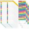 10 Feuilles d'Étiquettes pour Tableau de Disjoncteurs, 7 Autocollants de Catalogue & 3 de Numéros, Répertoire de Numéros Électriques Imperméables