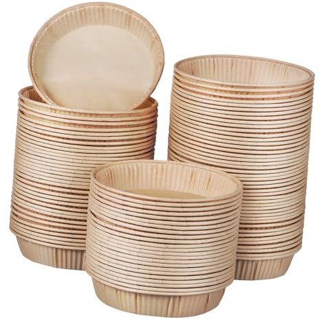 FUNOMOCYA 200pezzi Mini Teglie Per Crostate Antiaderente Per Dessert Per Muffin e Quiche Per e Buffet