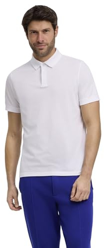 FALKE Herren Polohemd Basic Apparel Ultralight M Pl Baumwolle Funktionsmaterial weich hautfreundlich bequem sehr leicht 1 Stück, Weiß White 2000, L