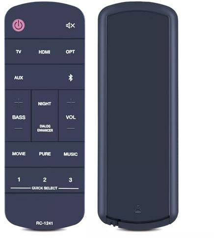 GOUYESHO Nuevo Mando a distancia de repuesto RC-1241 compatible con Denon Home Sound Bar 550