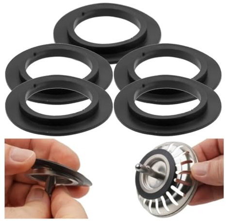 Washer,Fastener Washers 5pcs Rubber Seal Gasket Rings For Franke Basket Strainer Plug For 78 79 80 82 83mm Kitchen Bathroom Sink Drain Seal Rings