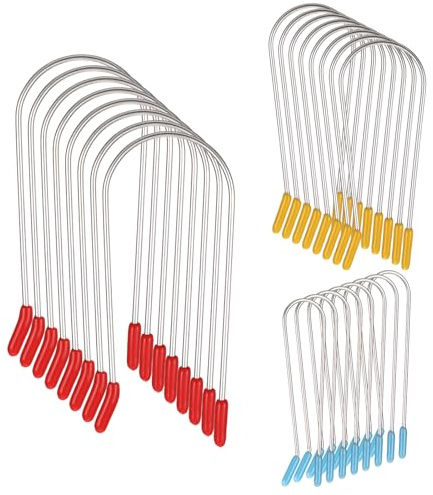 24 Stück Hot Roller Clips, tragbare Hot Curler Clips Ersatz Sicherungsstifte Haarspange für Rollen (groß, mittel, klein)