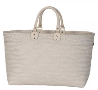 Dune Shopper champagne size M with PU handles