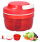 Zwiebelschneider, 300ML Zwiebel Zerkleinerer, Gemüsezerkleinerer mit Seilzug, Zerkleinerer Manuell, Multizerkleinerer Manuell fur Onion Karotte Gemüse und Obst