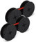 JIYIN 2 Stück Farbband Schreibmaschine, Nylon Schreibmaschinen Farbband Kompatibel Modellen DIN 2103 32755(Schwarz +Rot)