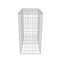 Gabion - Fioriera a cesto, 100 x 50 x 100 cm, in acciaio zincato, alta capacità di carico, griglia a rete, saldata a punti, resistente alle intemperie, antiruggine, capacità di carico 1400 kg/m³, per
