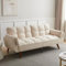 JIEXI Sofa 3 Sitzer Schlafsofa mit Schlaffunktion, Schlafsofa 190x75cm, Bequemes Geeignet Für Wohnzimmer, Zimmer, Schlafzimmer