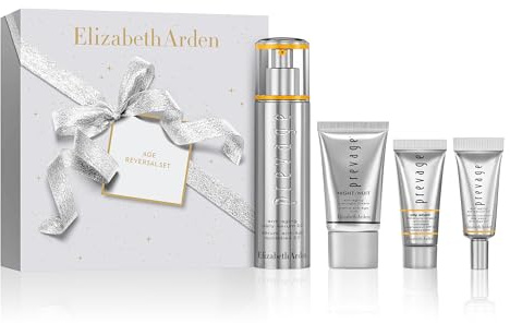 Elizabeth Arden Anti-Aging-Serum, leistungsstark, Prevation, 4 Stück, Anti-Aging-Serum 2.0, Augenserum, Schutz City Smart LSF 50, Nachtcreme, Gesichtspflege, Geschenk für Damen
