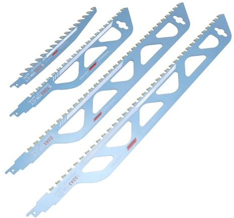 Oytrui 4PCS Reciprocating Saw Blades 9 12 18 20 Inch Carbide Cutting Sawblade Set for Concrete Brick Stone Plastic