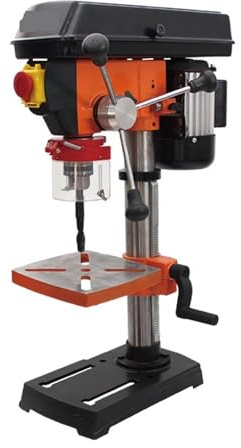 Taladro de Columna, DP25016B 550W Prensa De Taladro De Banco Profesional De 12 Velocidades, Prensa De Taladro De Banco Con Mesa De Trabajo Biselada
