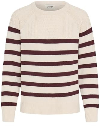 OXMO OXSanva Damen Strickpullover Feinstrick Pullover