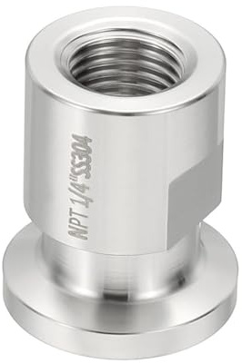 1 Stück 1/2-Zoll-TC-Tri-Clamp-Adapter, NPT 1/4-Zoll-Innengewinde, 25,4-mm-Klemmring