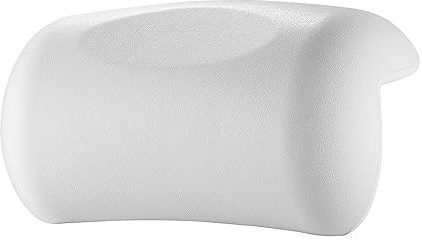 Koelaa Badewannenkissen – Ergonomisches Nackenkissen mit 2 Saugnäpfen, Kopfstütze für Badewanne, Waschbares & Rutschfestes Badekissen für Zuhause, Spa & Wellness – Weiß