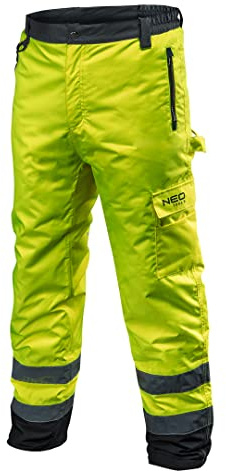 NEO Tools Profi Thermo Warnschutzhose EN 20471 Warnhose orange gelb Arbeitshose Warnschutz Sicherheitshose XXXL Neongelb