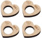 Herz & Heim® Eierbecher im 4er Set - together we make a family - mit Namensgravur
