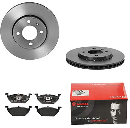BREMBO BREMSSCHEIBEN Ø256mm + BREMSBELÄGE VORNE FÜR SKODA CITIGO VW UP