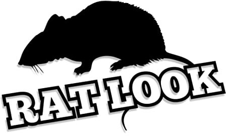Decus Shop Rat Look L 2349 (rot) // Sticker OEM JDM Style Aufkleber