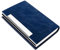 Porte-cartes de visite, étui de luxe en cuir PU et acier inoxydable, étui pour cartes de visite, portefeuille, carte d?identité, pour homme et femme. V-blue