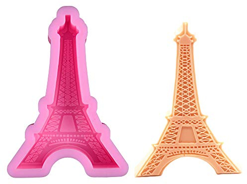 Silikonform mit Eiffelturm-Motiv, 3D-Schokoladen-Fondant-Form für DIY-Kuchendekoration, Mini-Seife, Harz, Polymer-Ton, Form