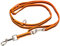 IDC Color & Gray verstellbare Leine mit Doppelkarabiner, 14 mm x 2,2 m, Orange-Grau