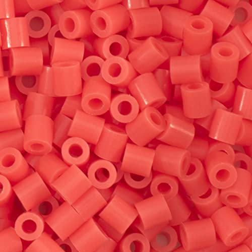 Vaessen Creative 5009-006 Bügelperlen, Zinnoberrot, 1100 Stück, Steckperlen zum Basteln mit Kindern, DIY Gestalten von Schmuck, Deko, Verzierungen und weiteren Bastelideen