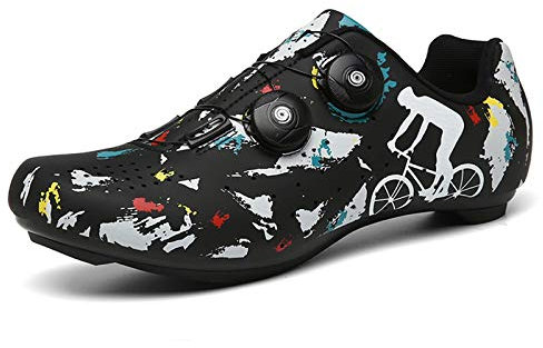 Prodkfe Radsportschuhe Fahrradschuhe Herren Damen Rennradschuhe Lock System Anti-Skid Atmungsaktiv Radschuhe MTB Schuhe SPD Mountainbike Schuhe