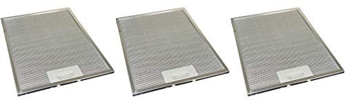 Ufixt 3 x Cooker Hood Metal Mesh Grease Filter for Kitchen Extractor Fan Vent 247mm x 327mm