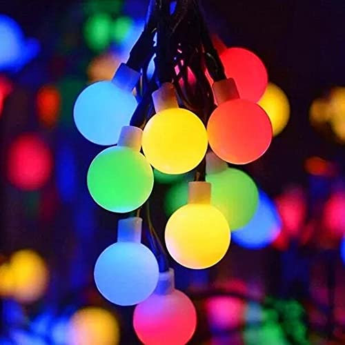 Solar String Lights, 60 LED 11M/36FT Outdoor Garden Fairy Lights Solar Powered Waterproof 8 Modes Globe Decorative Light for Patio Yard Wedding Party Christmas Tree Indoor Outdoor (Multi-Color)