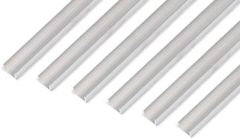 Alberts 499792 U-Profil | Aluminium, natur | 1000 x 15 x 10 mm | 6er Set