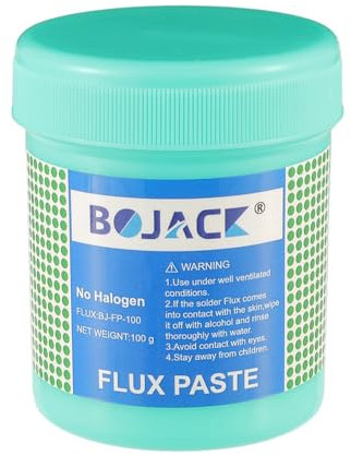 BOJACK 146g No-Clean Pasta Flussante Grande Capacità, Grasso per Saldatura, un Valido Aiuto per Saldare lo Smontaggio e il Montaggio Della CPU, Riparazione e Saldatura Speciali BGA