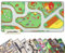 Primaflor Spielteppich mit Bauernhof-Design - Spielteppich für Kinder 140 x 200 cm - pflegeleichter Kinderteppich mit Straßen