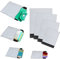 huruirui 100Stück Versandtaschen Plastik Versandbeutel C5 A4 B4 A3 Blickdicht Selbstklebend Versandtüten für Kleidung Versandtaschen Warensendung Logistikverpackungen Transport Verpackungskarton