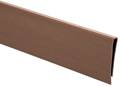 jarolift Clip di Fissaggio in PVC per Canniccio Profilo di Copertura per Recinzione, 3 x 1 m di Lunghezza, Marrone